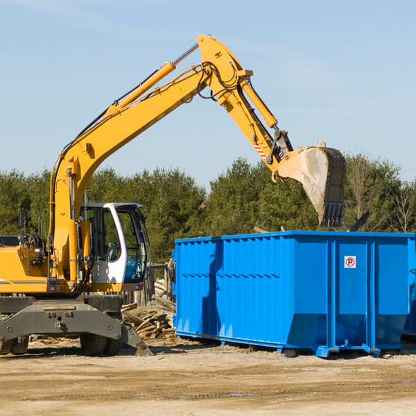 what size residential dumpster rentals are available in Coffee Creek